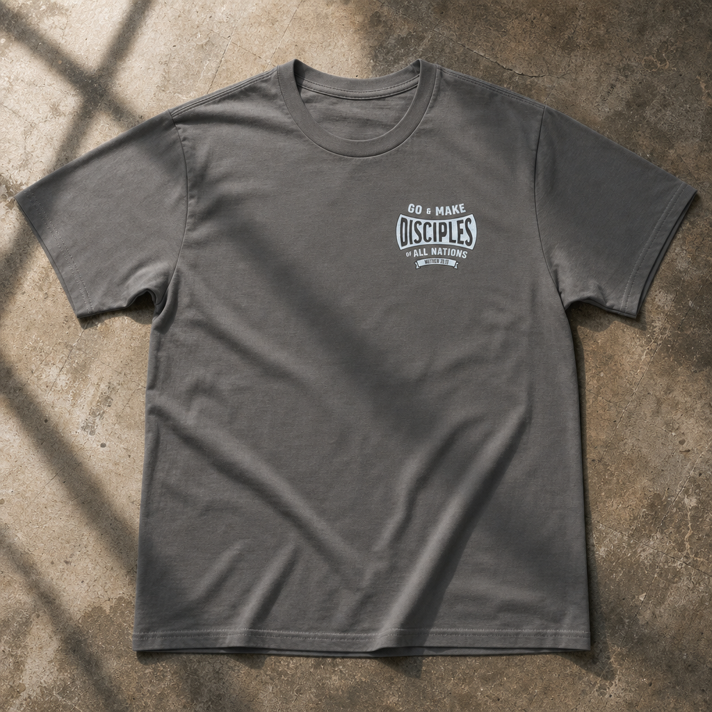 Go & Make Disciples Tee - Matthew 28:19 | Vintage Christian T-Shirt