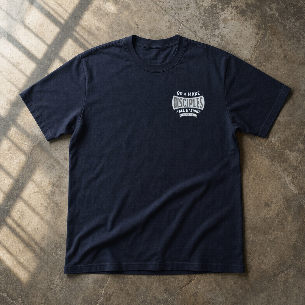 Go & Make Disciples Tee - Matthew 28:19 | Vintage Christian T-Shirt
