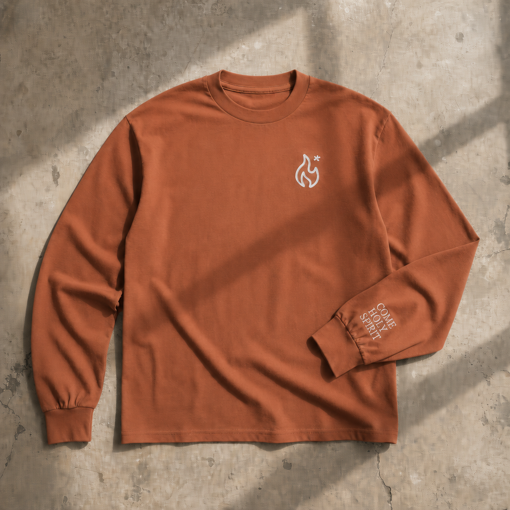 Come Holy Spirit Embroidered Heavyweight Long Sleeve