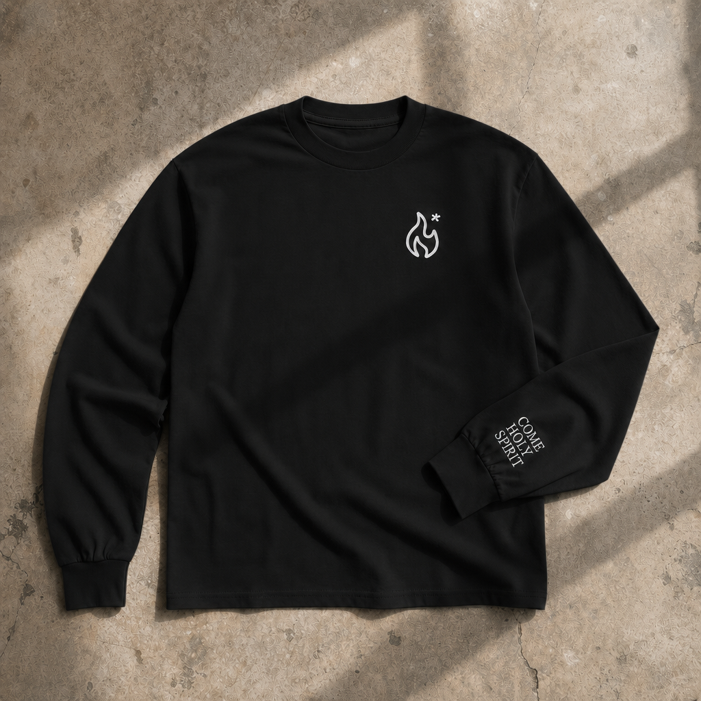 Come Holy Spirit Embroidered Heavyweight Long Sleeve