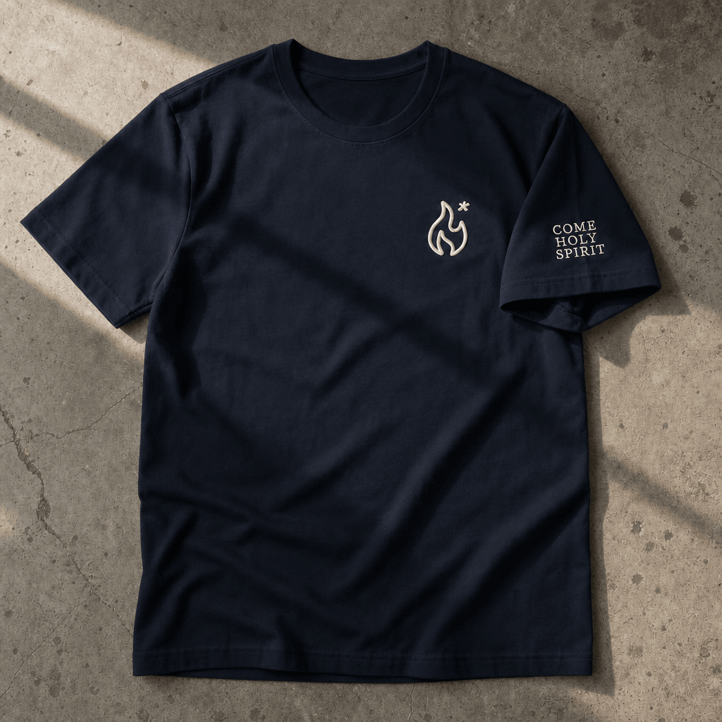 Come Holy Spirit Embroidered Unisex Tee - Some Cool, Some Cliche
