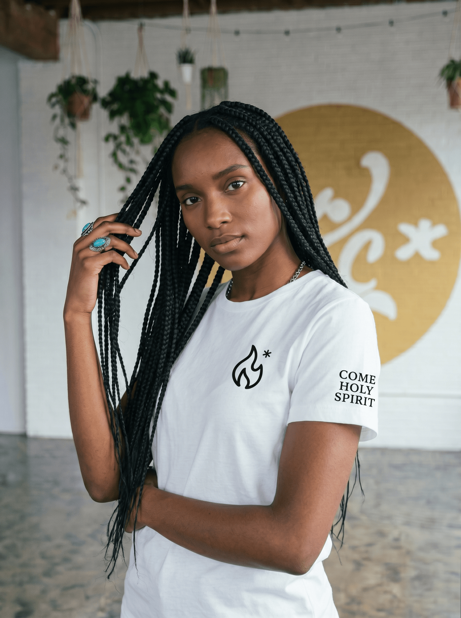 Come Holy Spirit Embroidered Unisex Tee - Some Cool, Some Cliche