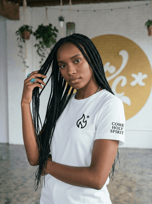 Come Holy Spirit Embroidered Unisex Tee - Some Cool, Some Cliche