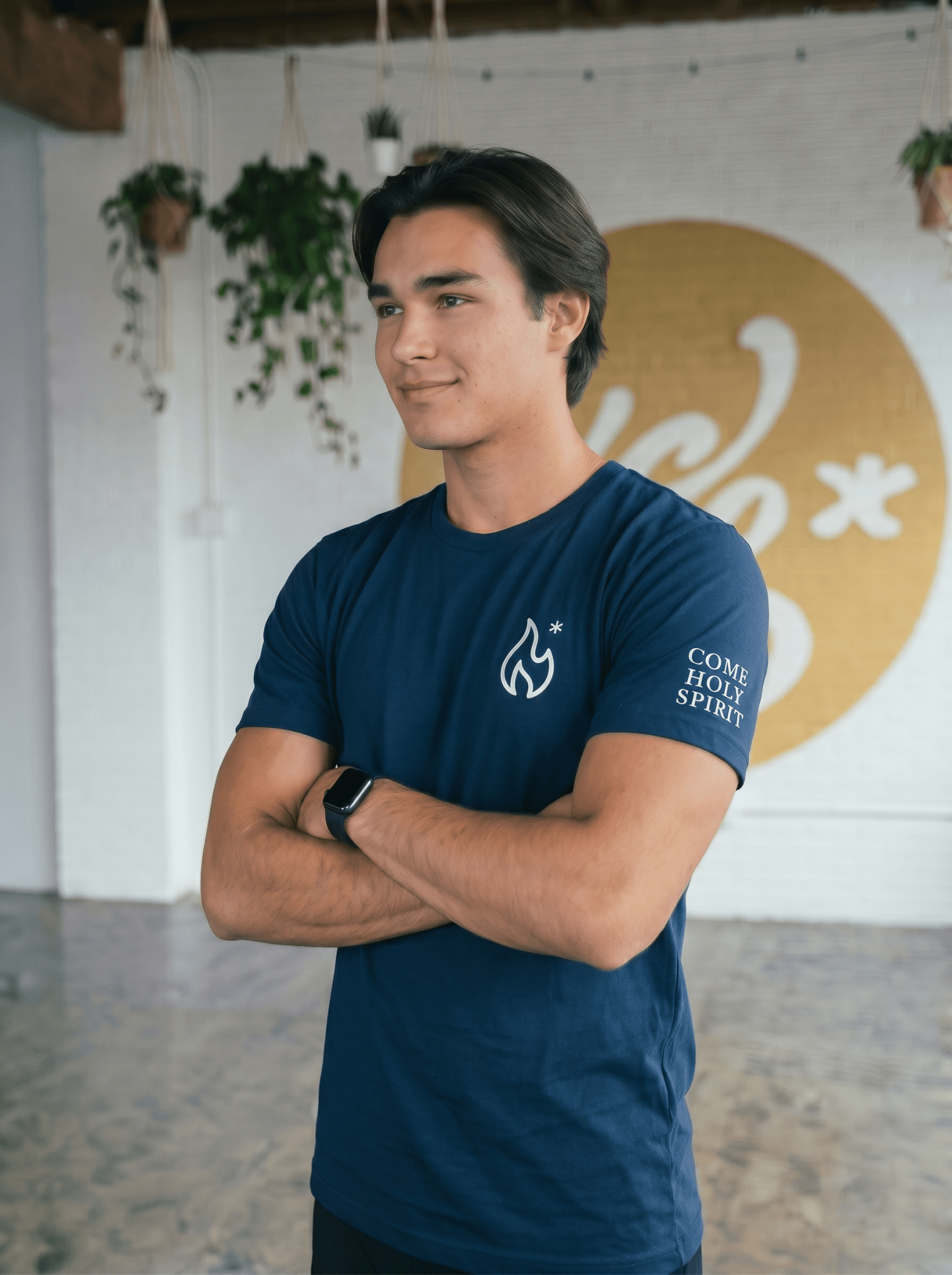 Come Holy Spirit Embroidered Unisex Tee - Some Cool, Some Cliche