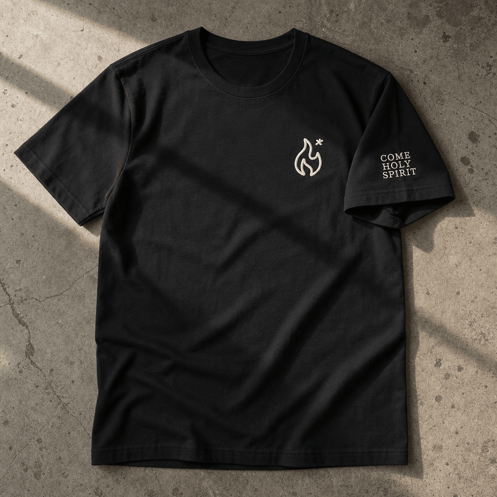 Come Holy Spirit Embroidered Unisex Tee - Some Cool, Some Cliche