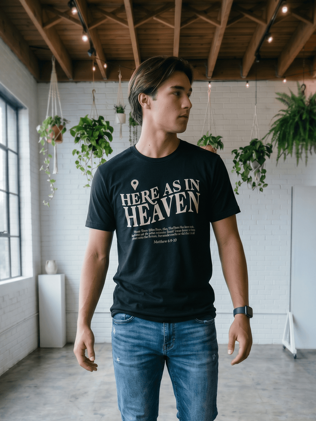 Here as in Heaven Unisex Tee - Some Cool, Some Cliche